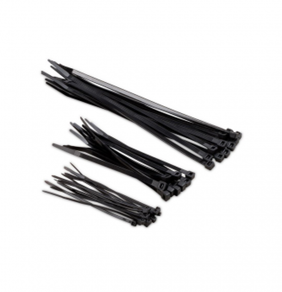 Plastmasas savilcēji melni 5x120mm (100gab.) Kreator