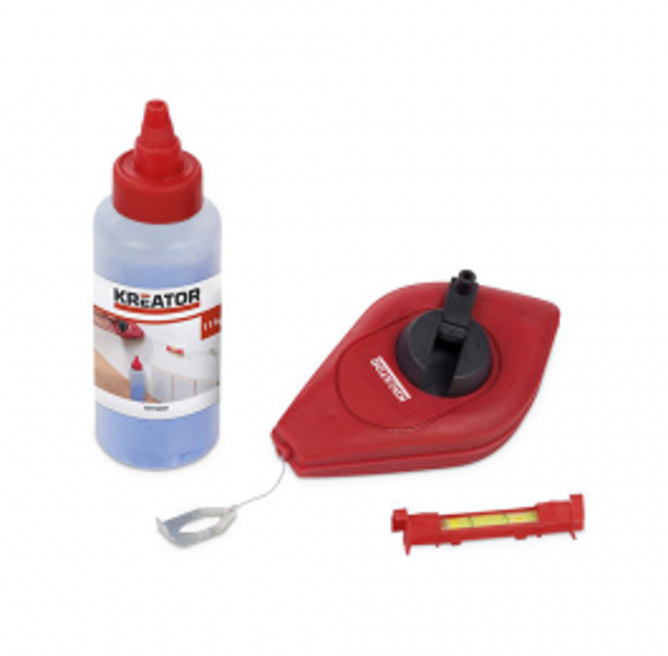 Celtnieka aukla 30m + krīta pulveris 115g zils Kreator