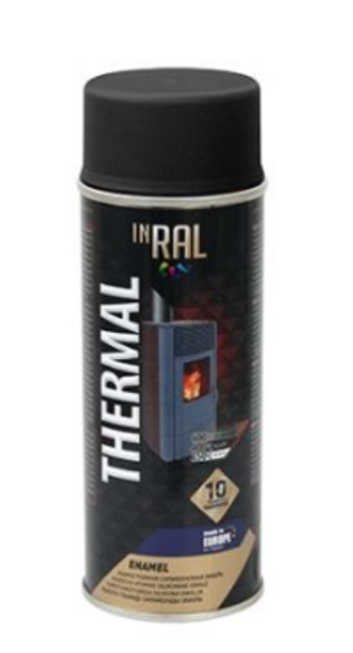 Aerosola krāsa inral thermal 400ml melna