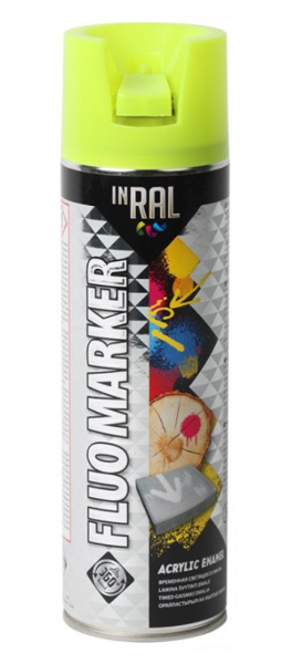 Krāsa marķēšanai inral fluo marker 400ml dzeltena