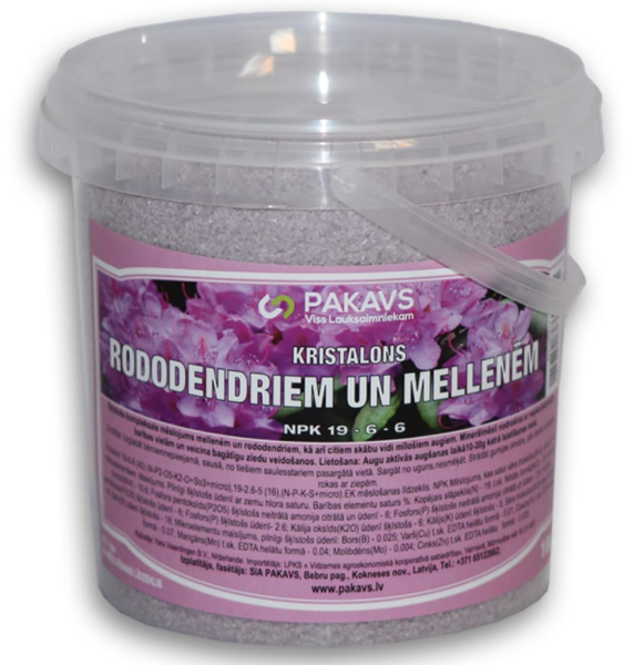 Kristalons mellenēm un rododendriem 19-6-6, 1 kg