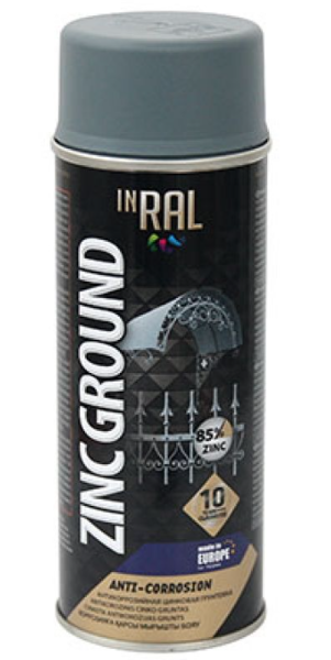 Antikorozijas aerosols grunts inral zinc ground 400ml