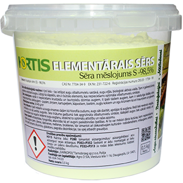 Hortis Elementārais sērs 0,5kg 