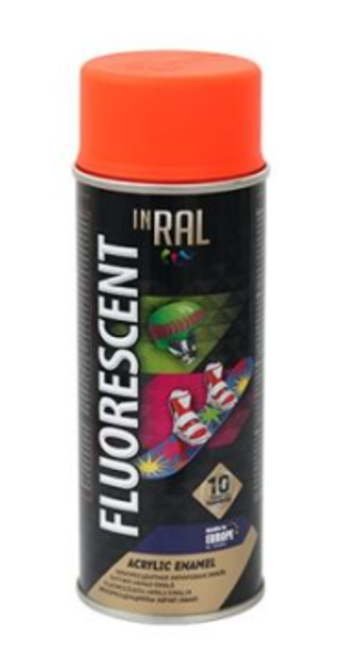 Emalja aerosols inral fluorescent 400ml oranža